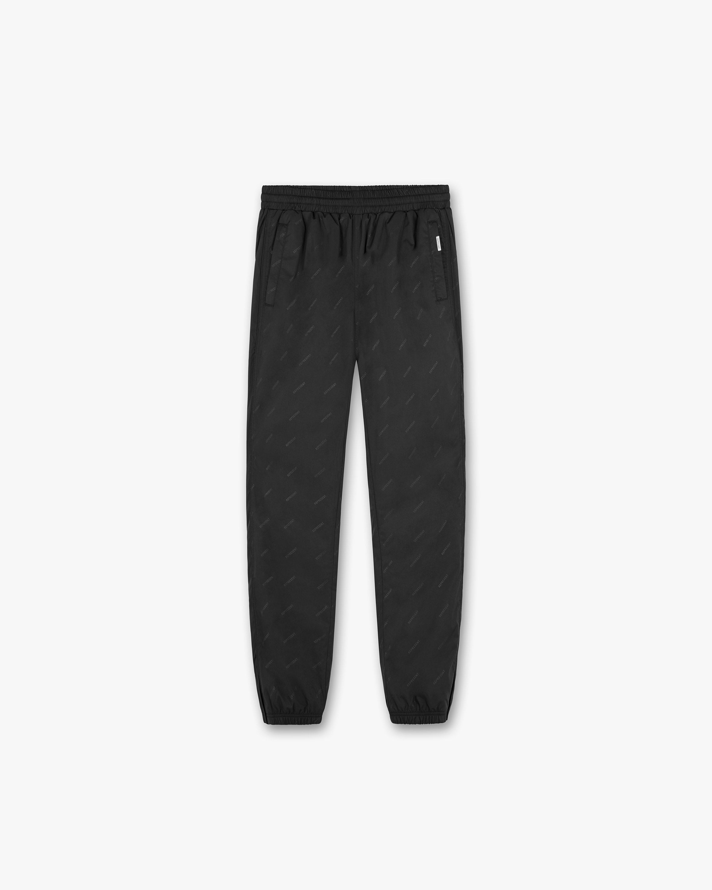 All Over Logo Trackpants - Black
